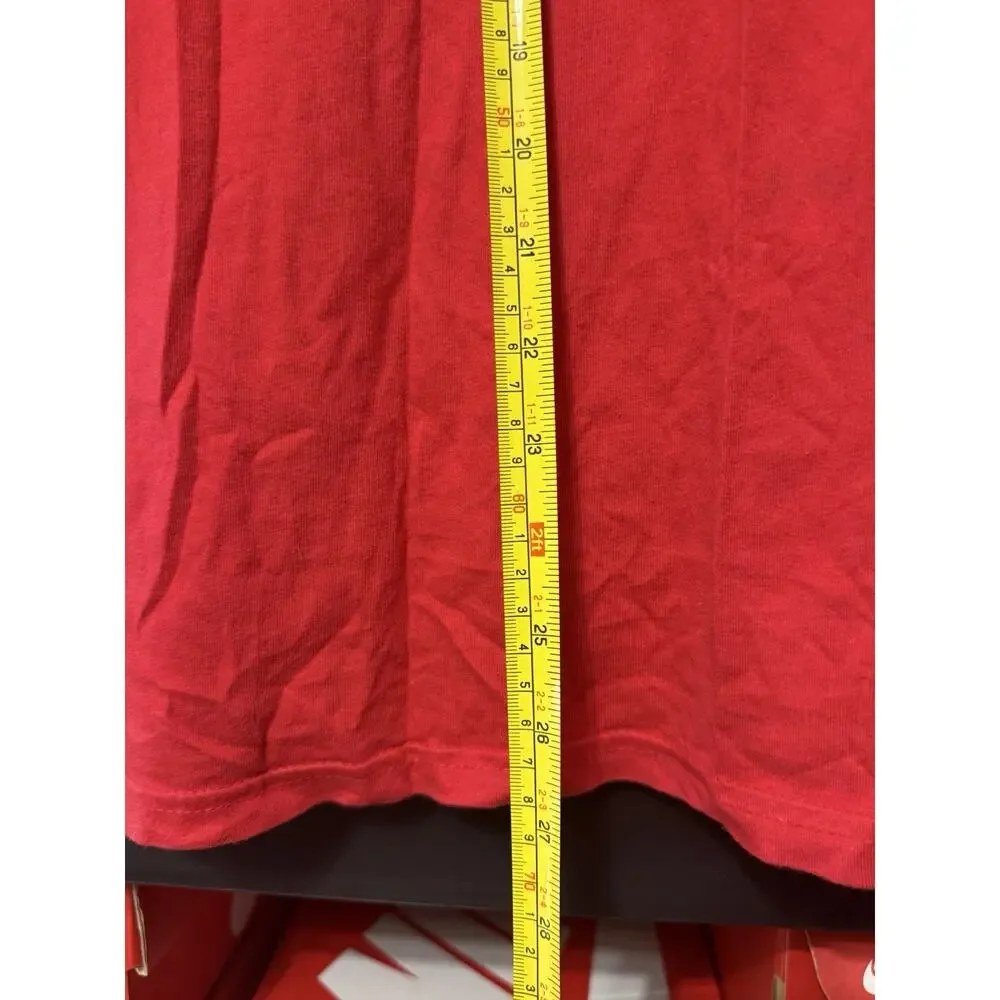 TRUE RELIGION MUSCLE TANK TEE TOP BLACK RED BUDDHA MEN MEDIUM